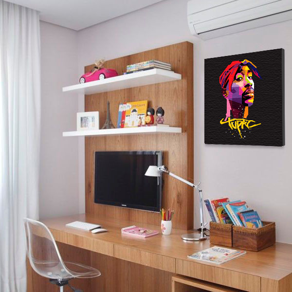 Quadro decorativo TuPac Colorido - Imagem 8