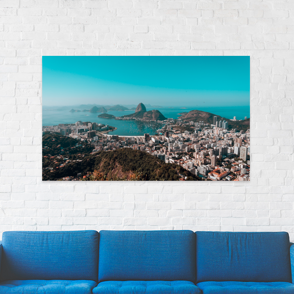 Quadro decorativo canvas Rio de Janeiro vista panorâmica - Imagem 3