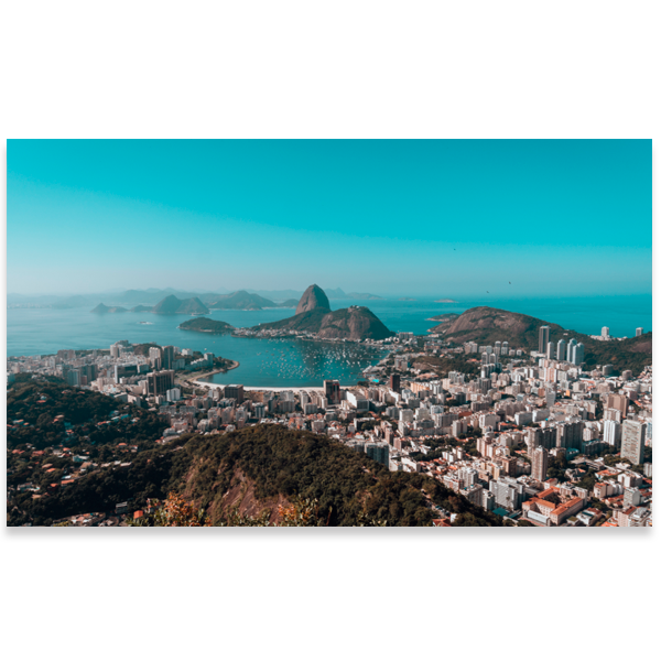 Quadro decorativo canvas Rio de Janeiro vista panorâmica - Imagem 2