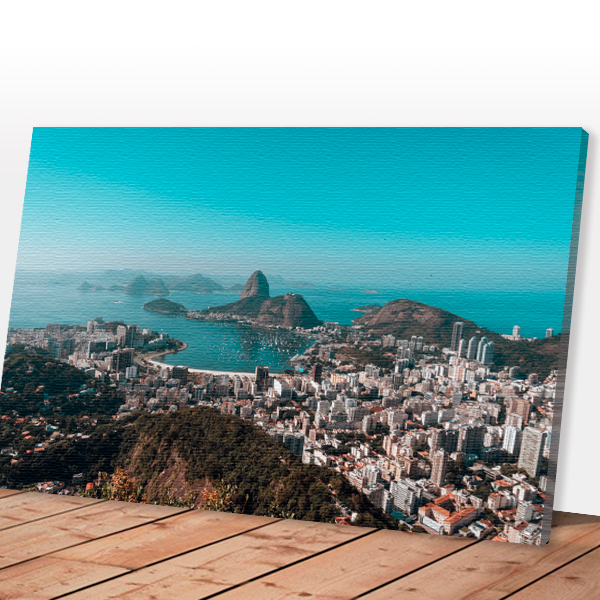 Quadro decorativo canvas Rio de Janeiro vista panorâmica