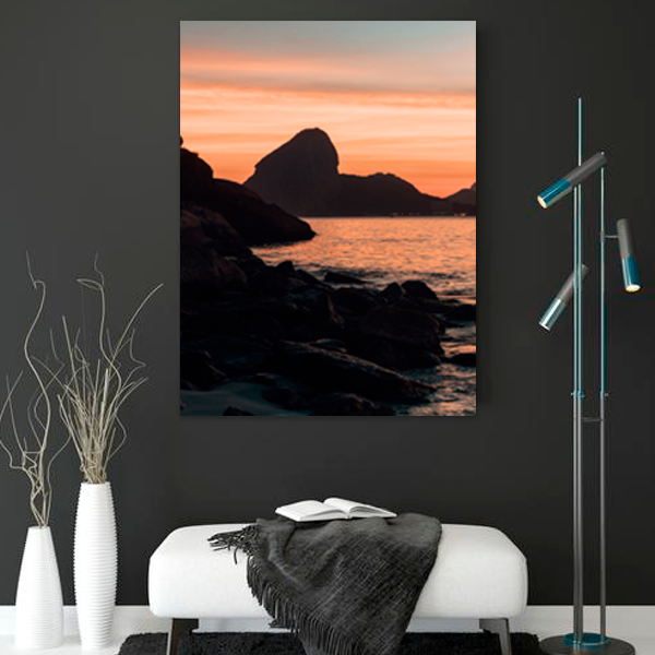 Quadro decorativo canvas Sunset Rio de Janeiro - Imagem 2