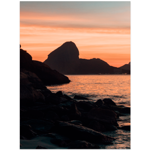 Quadro decorativo canvas Sunset Rio de Janeiro - Imagem 3