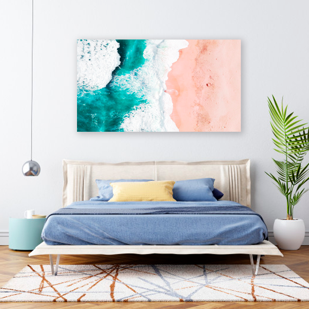 Quadro decorativo canvas Praia Visão Aerea - Imagem 3