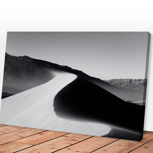 Quadro paisagem preto e branco