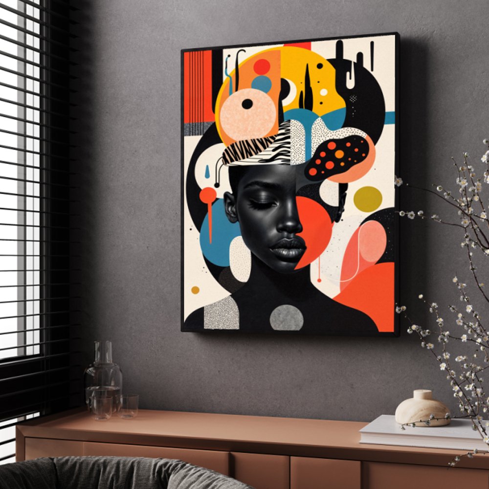 Quadro abstrato Colorfull Ebony Girl