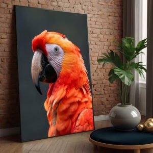 Quadro decorativo Arara Vermelha
