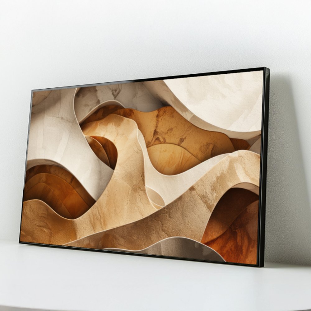 Quadro decorativo abstrato orgânico - Imagem 4