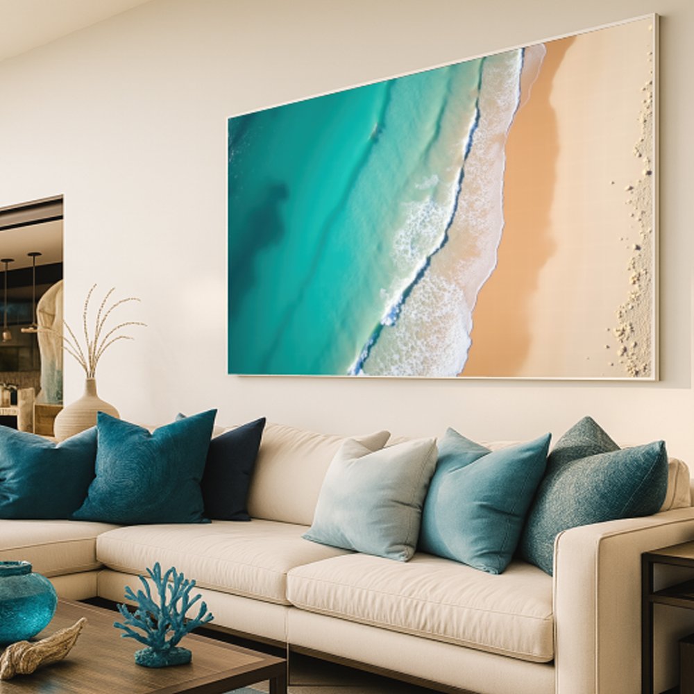 Quadro decorativo vista aerea