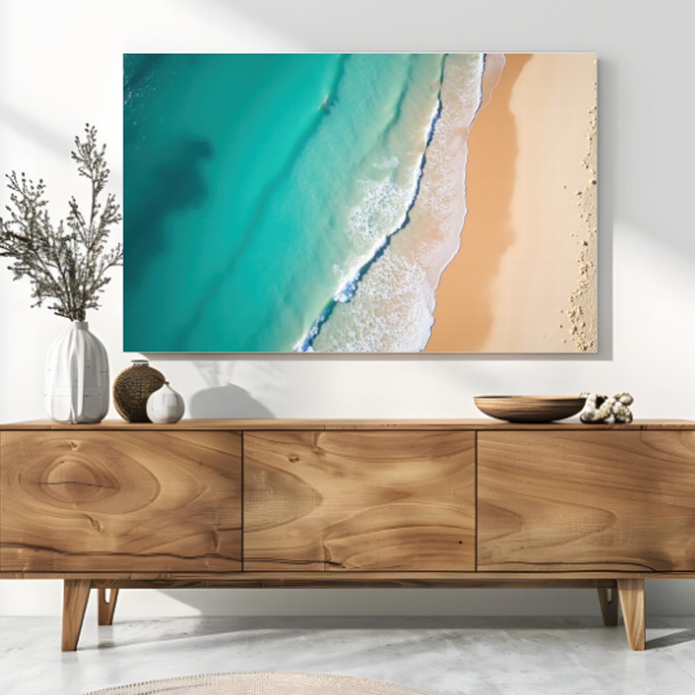 Quadro decorativo canvas de mar e praia