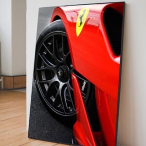 Quadro decorativo ferrari vermelha