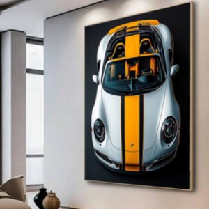 Quadro decorativo automotivo porsche 911