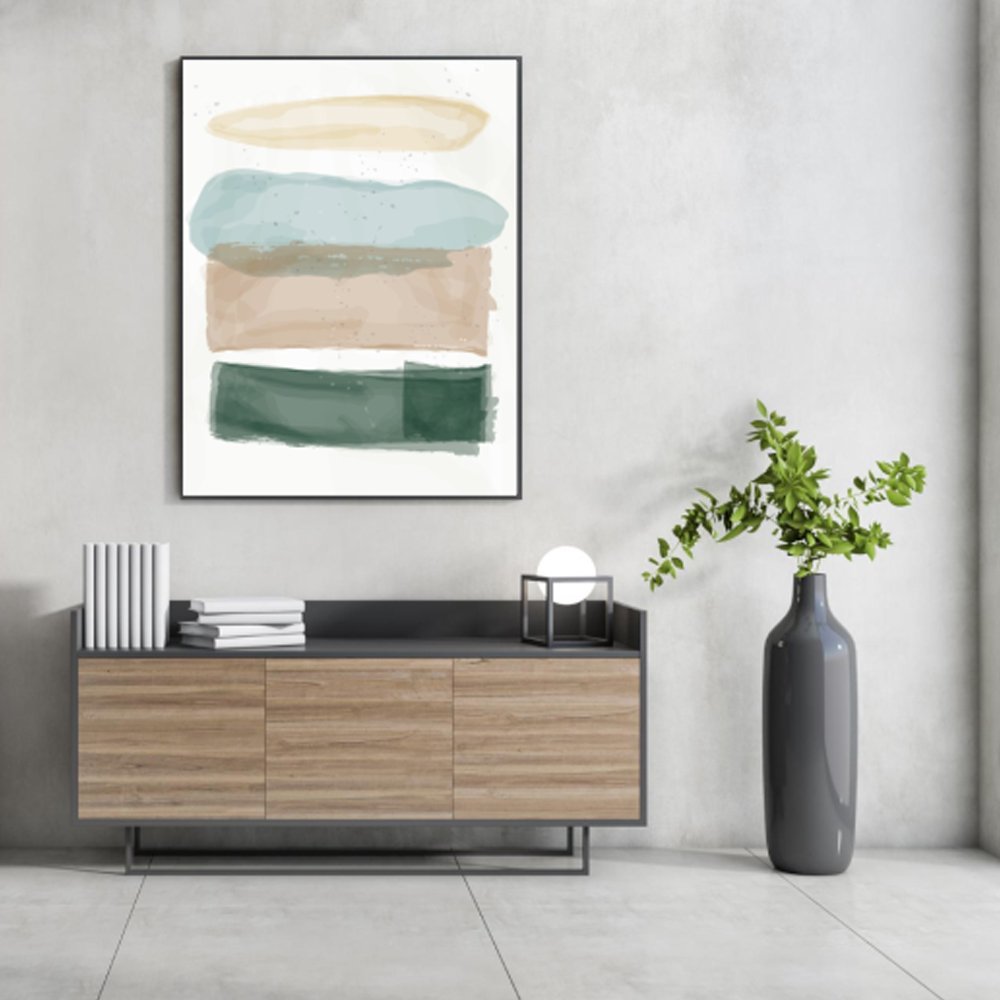 Quadro Abstrato em Cores Suaves – Arte Minimalista Moderna para Sala - Imagem 2