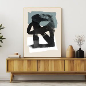 Quadro abstrato minimalista moderno - Arte sofisticada