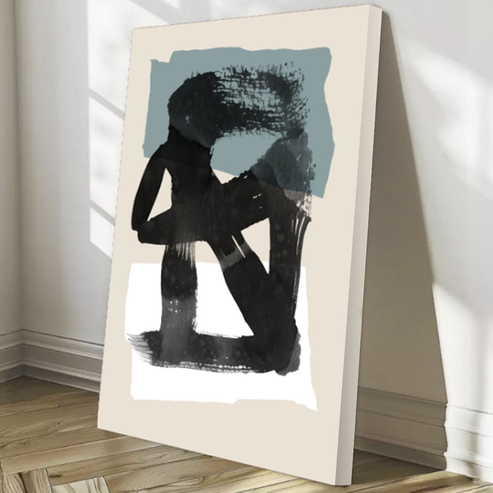 Quadro abstrato minimalista moderno - Arte sofisticada - Imagem 4