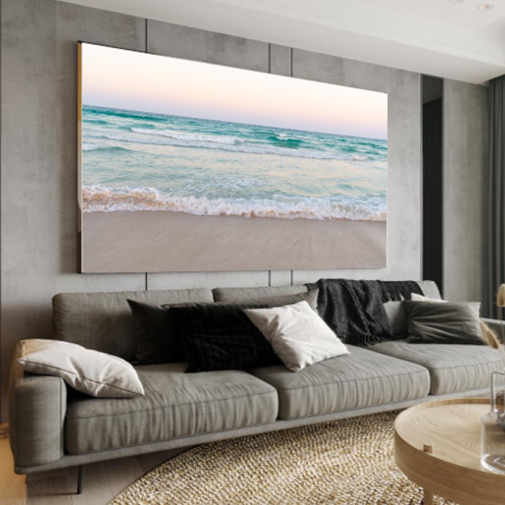 Quadro decorativo praia paisagem relaxante