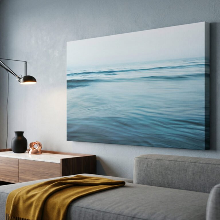 Quadro paisagem oceano moderno decorativo para sala