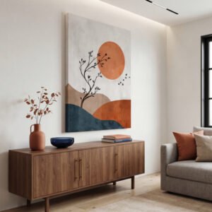 Quadro abstrato minimalista moderno decorativo para sala